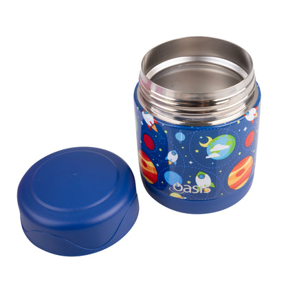 Oasis Stainless Steel 300ml Kids Food Flask - Outer Space