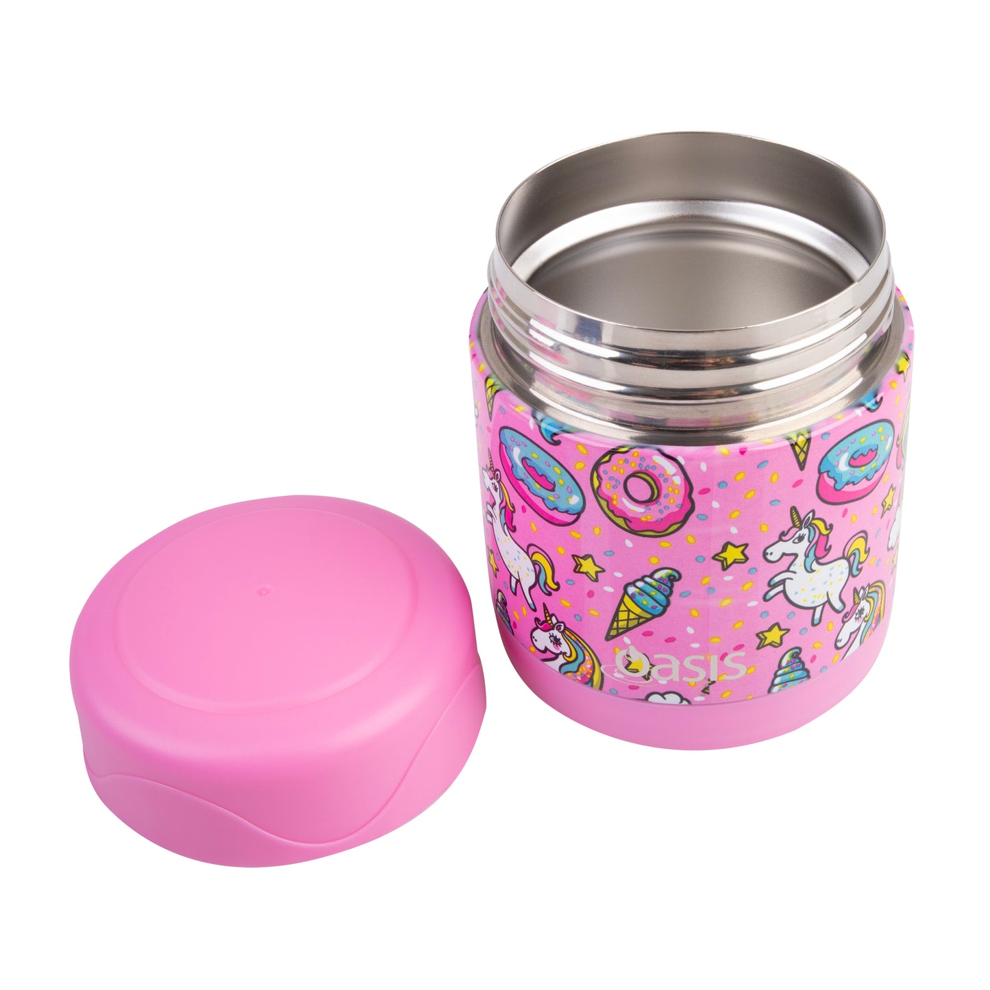 Oasis Stainless Steel 300ml Kids Food Flask - Unicorns