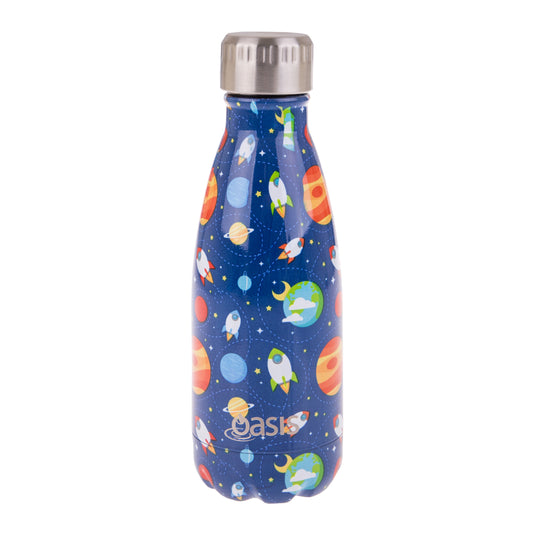 Oasis 350ml Stainless Steel Insulated Drink Bottle - Space