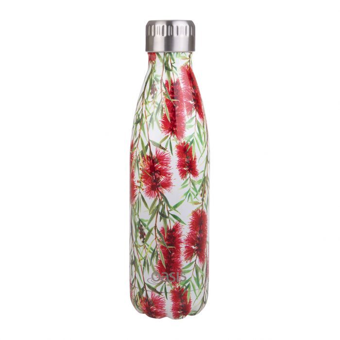 *Discontinued* Oasis 500ml Stainless Steel Insulated Drink Bottle - Bottlebrush