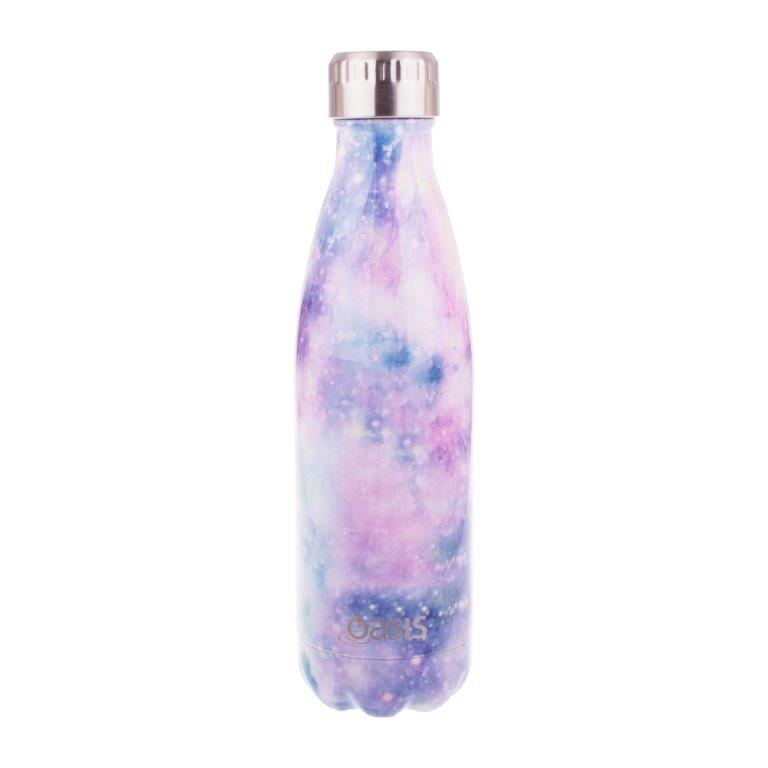 Oasis 500ml Stainless Steel Insulated Drink Bottle - Galaxy