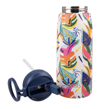 Oasis & Sachi Insulated Lunch Bag & Drink Bottle Bundle - Calypso Dreams