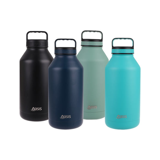 Oasis 1.9 Litre Stainless Steel Insulated Titan Bottle - Assorted Colours