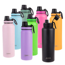 Load image into Gallery viewer, Oasis 1.1 Litre Stainless Steel Insulated Challenger Sports Bottle w/ Screw Cap - Choice of 12 Colours