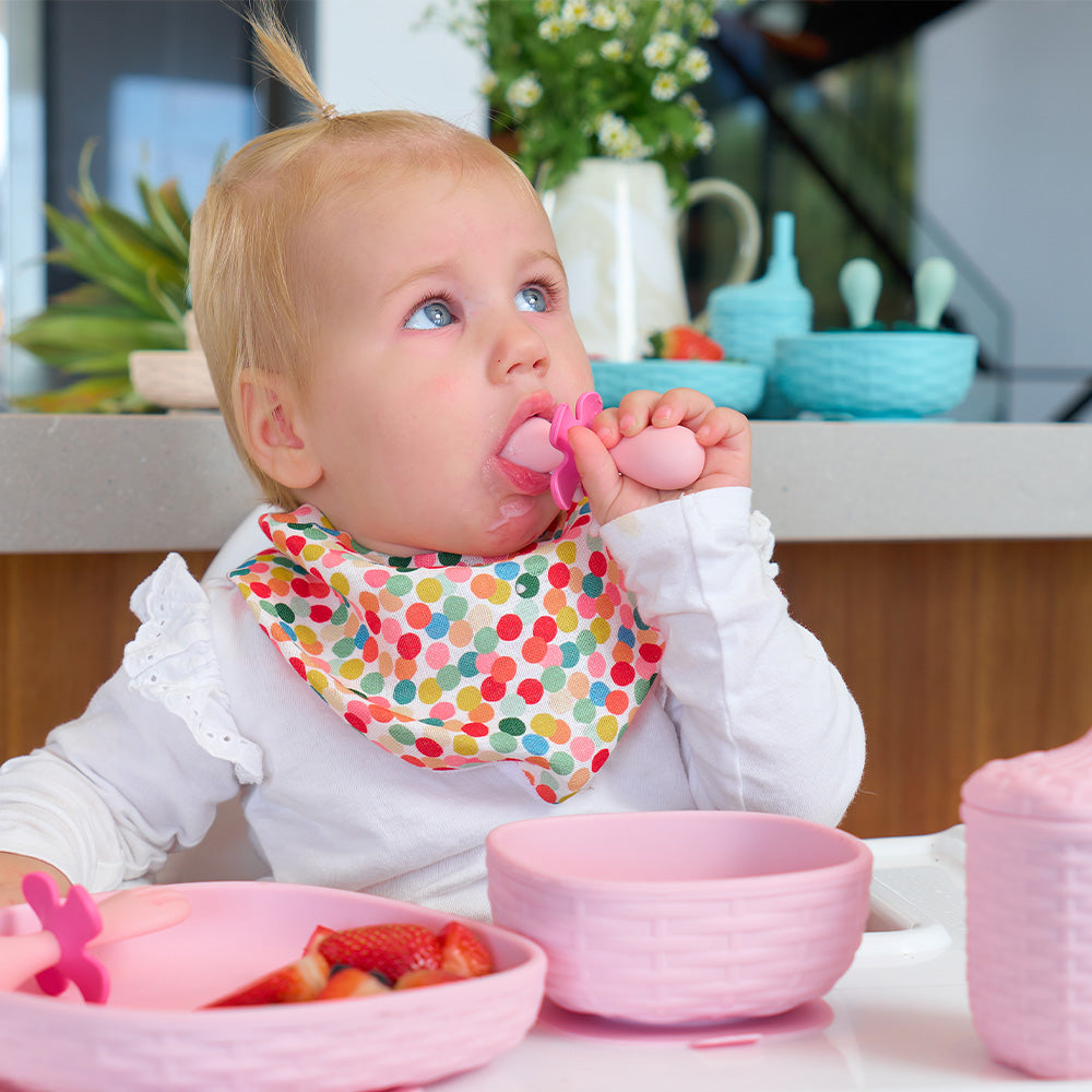 Annabel Trends Flower Fork & Spoon Set - Assorted Colours