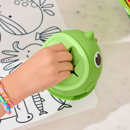 Annabel Trends Silicone Snack Bowl - Green Dino