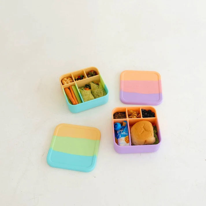 The Zero Waste People Silicone BIG Bento Lunchbox - Assorted Colours