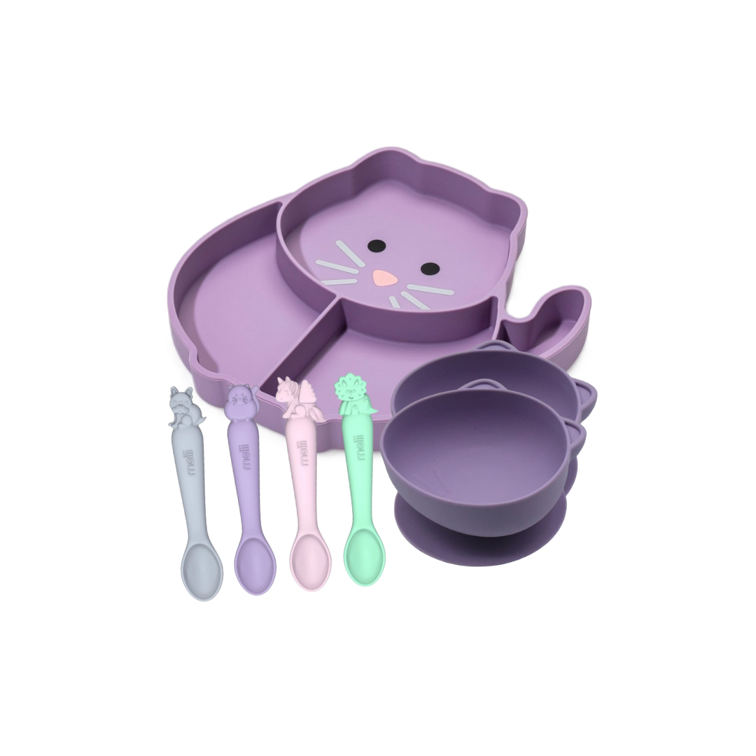 Melii Silicone Mealtime Bundle - Cat