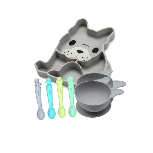 Melii Silicone Mealtime Bundle - Bulldog