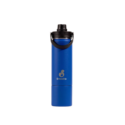 Smooshie 500ml Insulated Drink Bottle & Snack Cup - Blueberry