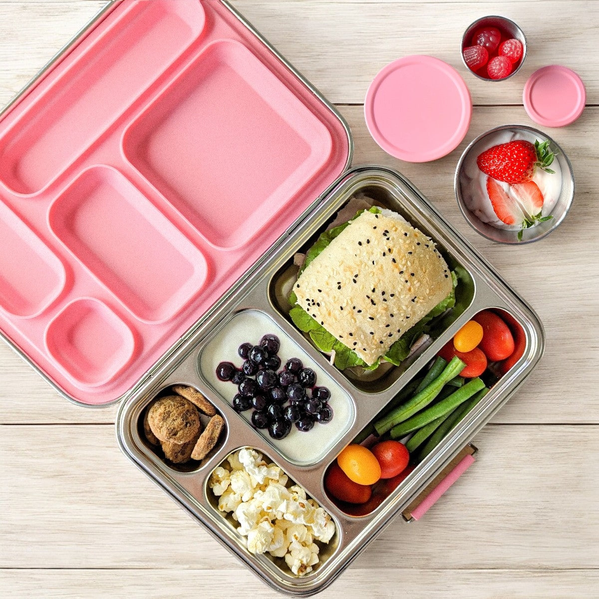 Ecococoon Bento 5 & Snack Pots Bundle - Mint