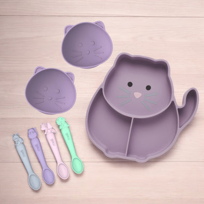 Melii Silicone Mealtime Bundle - Cat