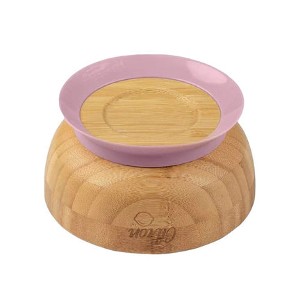 Citron Bamboo Bowl & Cup Bundle - Blush Pink