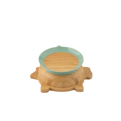 Citron Dinosaur Bamboo Plate & Bowl Bundle