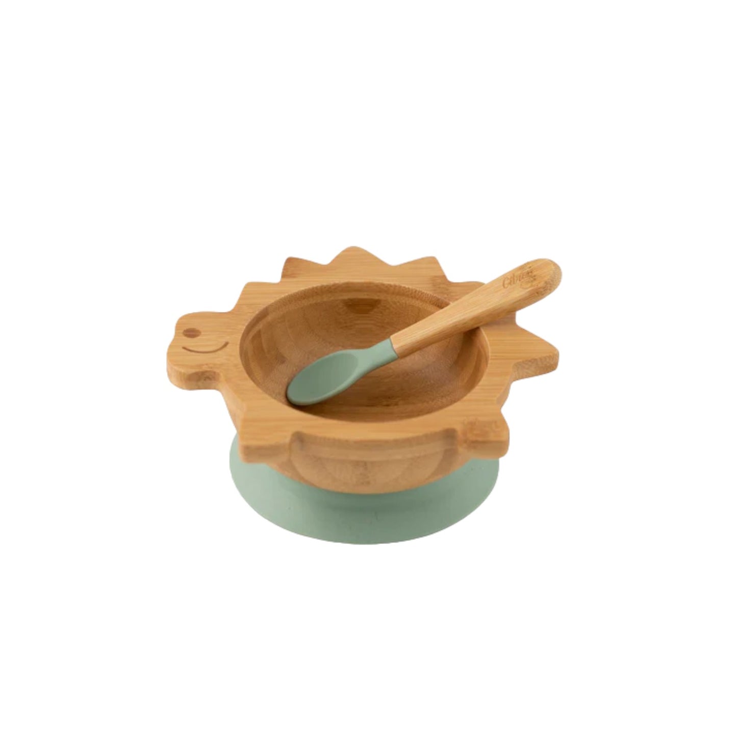 Citron Dinosaur Bamboo Plate & Bowl Bundle