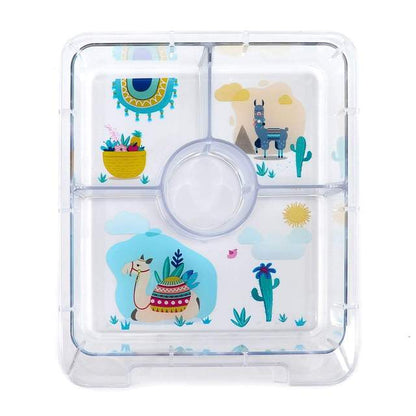 Citron Snackbox Bento style w/ 4 Compartments & Accessories - Dinosaur