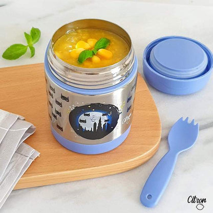 Citron 300ml Food Jar w/ Spork - Superhero