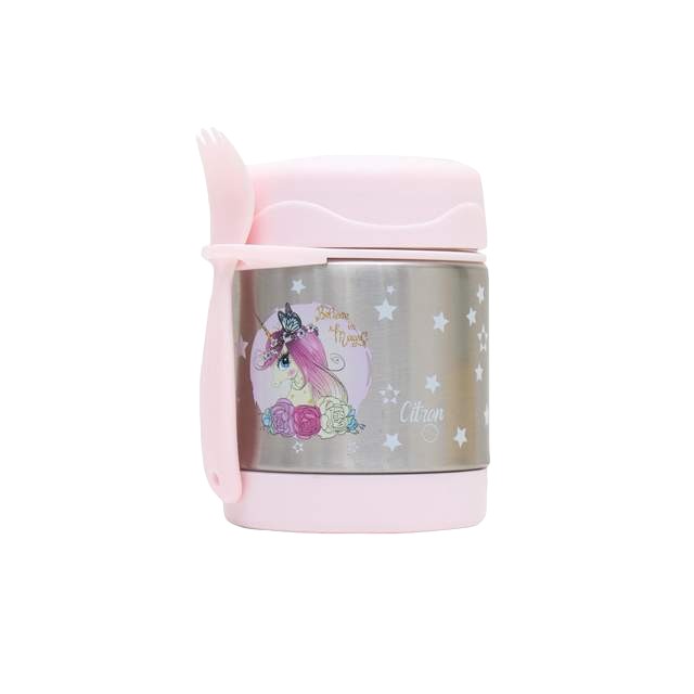 Citron 300ml Food Jar w/ Spork - Unicorn