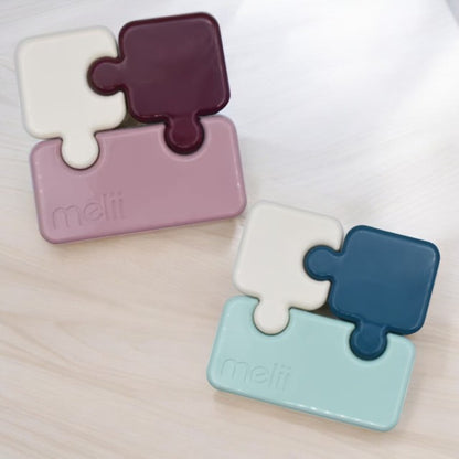 Melii Luxe Puzzle Bento Box Containers - Assorted Colours