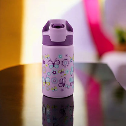 Avanti YumYum 375ml Auto Flip Spout Insulated Bottle - Butterflies