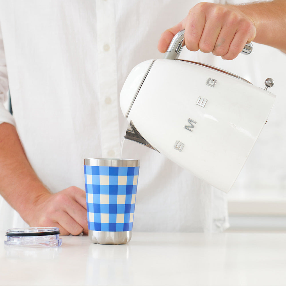 Annabel Trends Coffee Mug - Cobalt Check