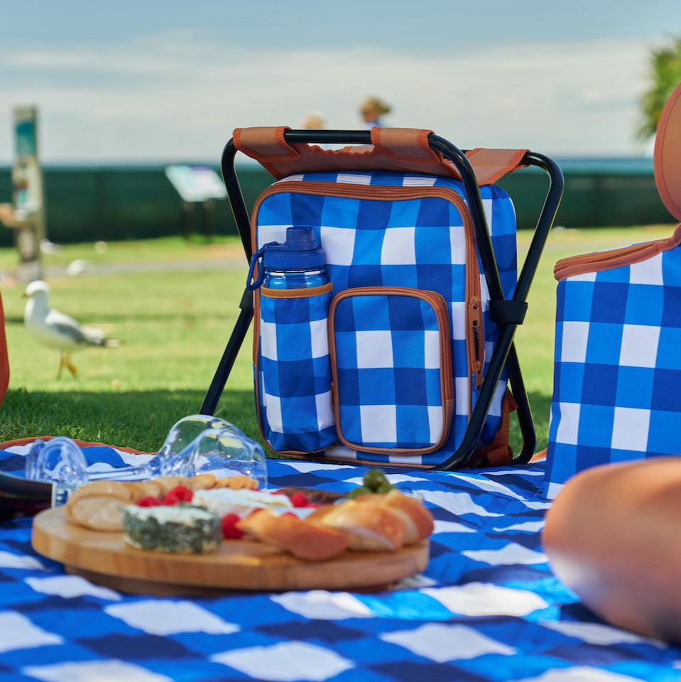 Annabel Trends Picnic Cooler Chair - Cobalt Check