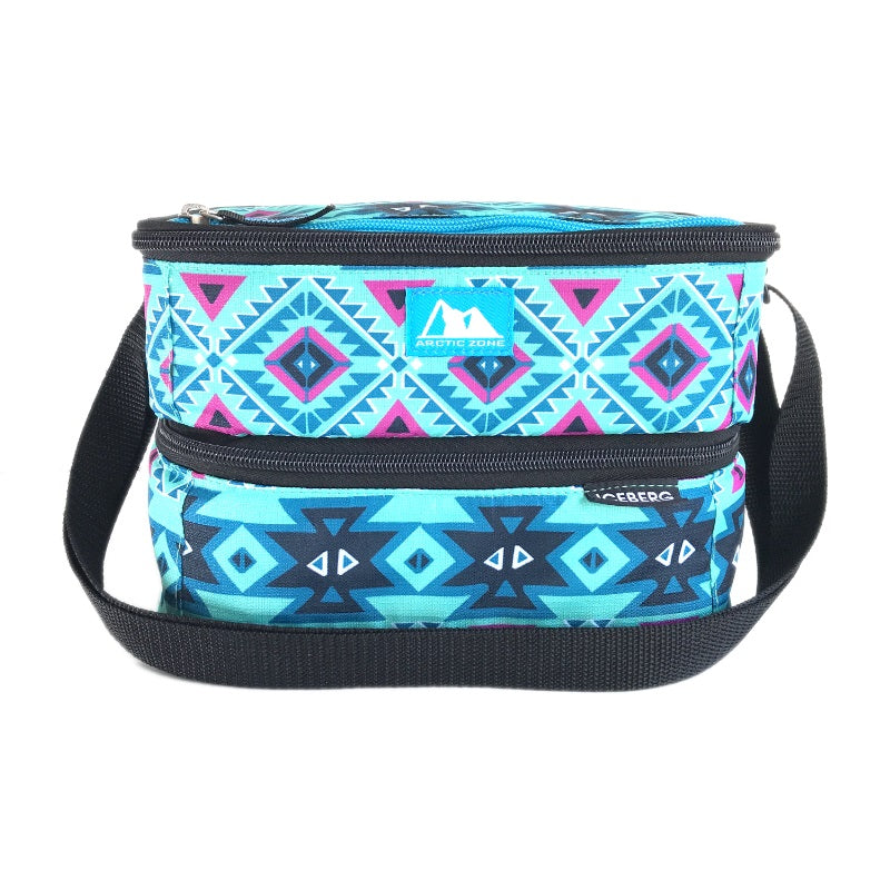 Arctic Zone Dual Compartment Lunch Bag - Aztec