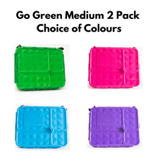 Load image into Gallery viewer, Go Green Medium Lunch Box Bundle 2 Pack - See Colour Options