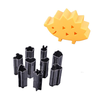 10 Piece Hedgehog Stainless Steel Fruit & Vegetable Cutter Set