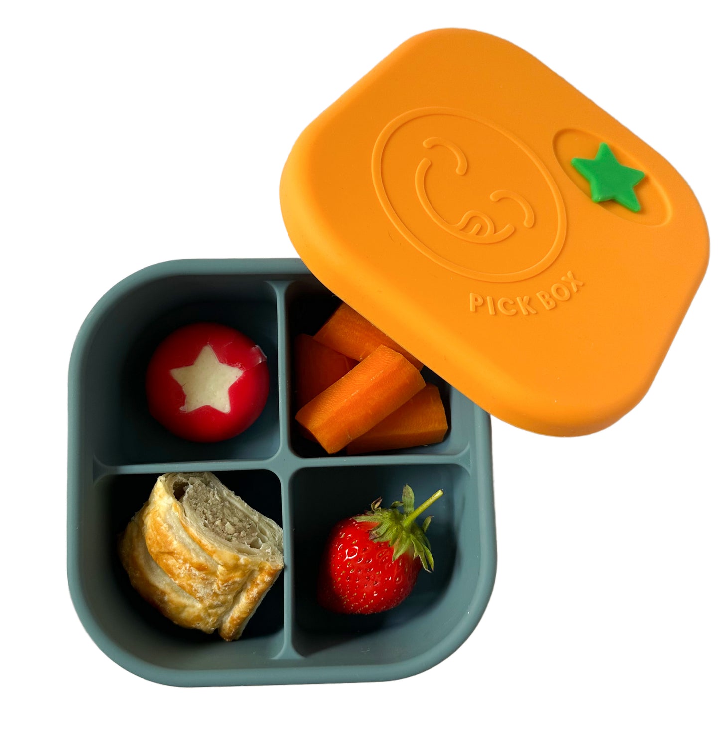 Pick Plates Silicone Snack Pick Box - Assorted Colours