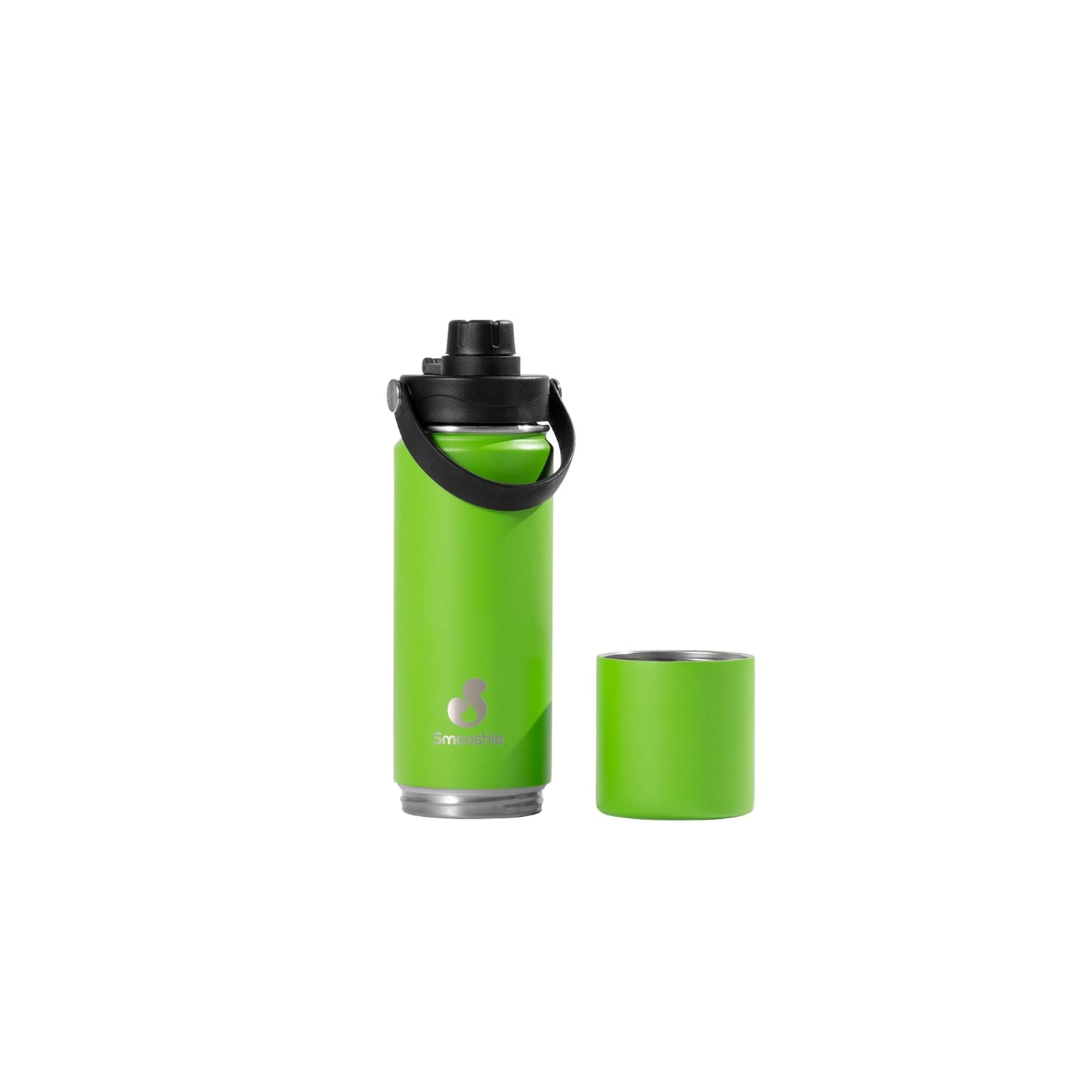 Smooshie 500ml Insulated Drink Bottle & Snack Cup - Kiwi