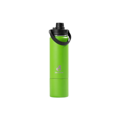 Smooshie 500ml Insulated Drink Bottle & Snack Cup - Kiwi