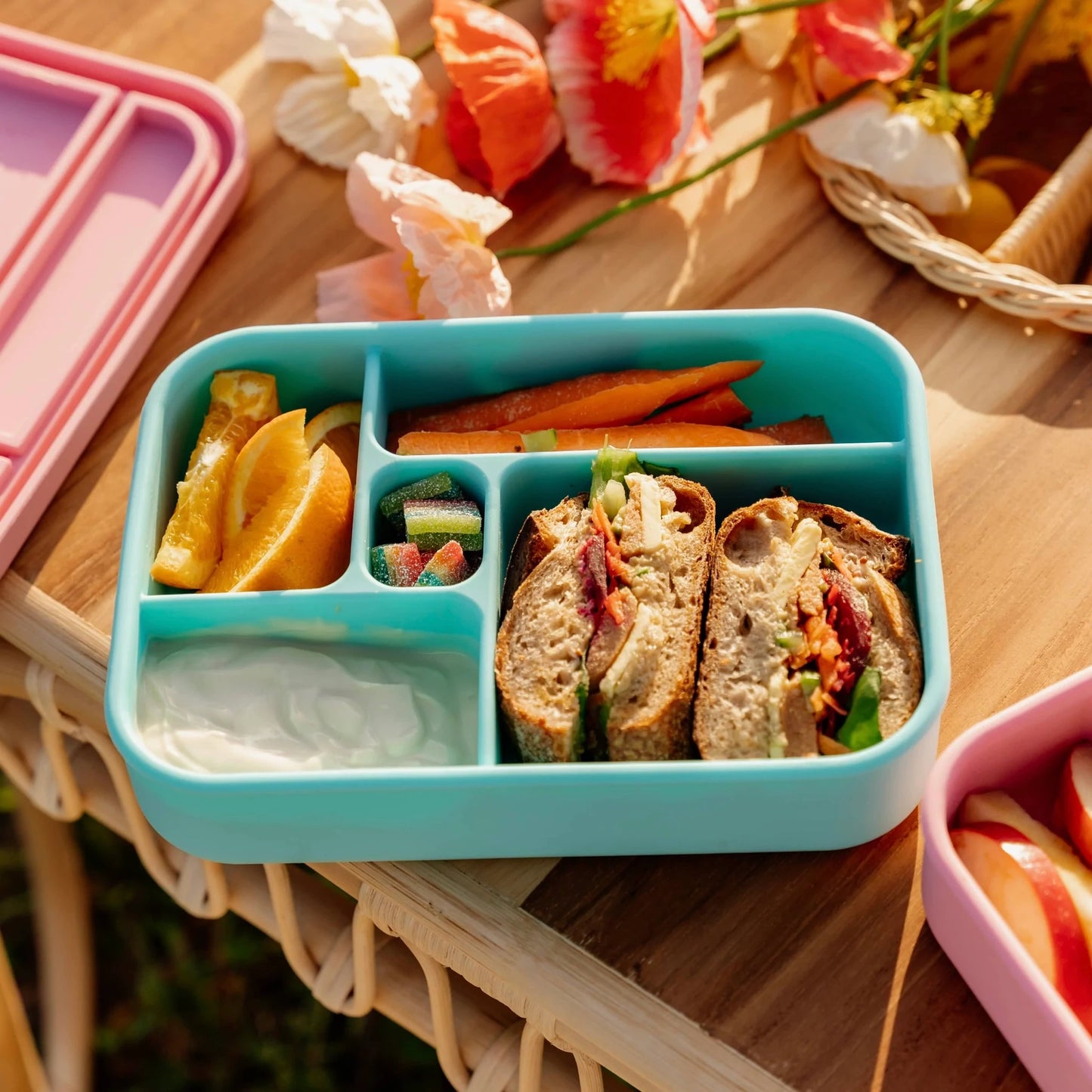 The Zero Waste People Silicone Bento Lunchbox - Assorted Colours