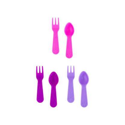 Lunch Punch Fork and Spoon Set - Blush