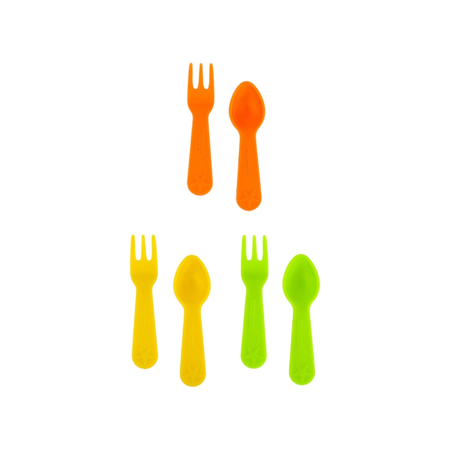 Lunch Punch Fork and Spoon Set - Bright