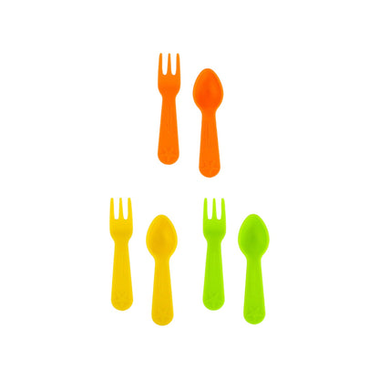 Lunch Punch Fork and Spoon Set - Bright