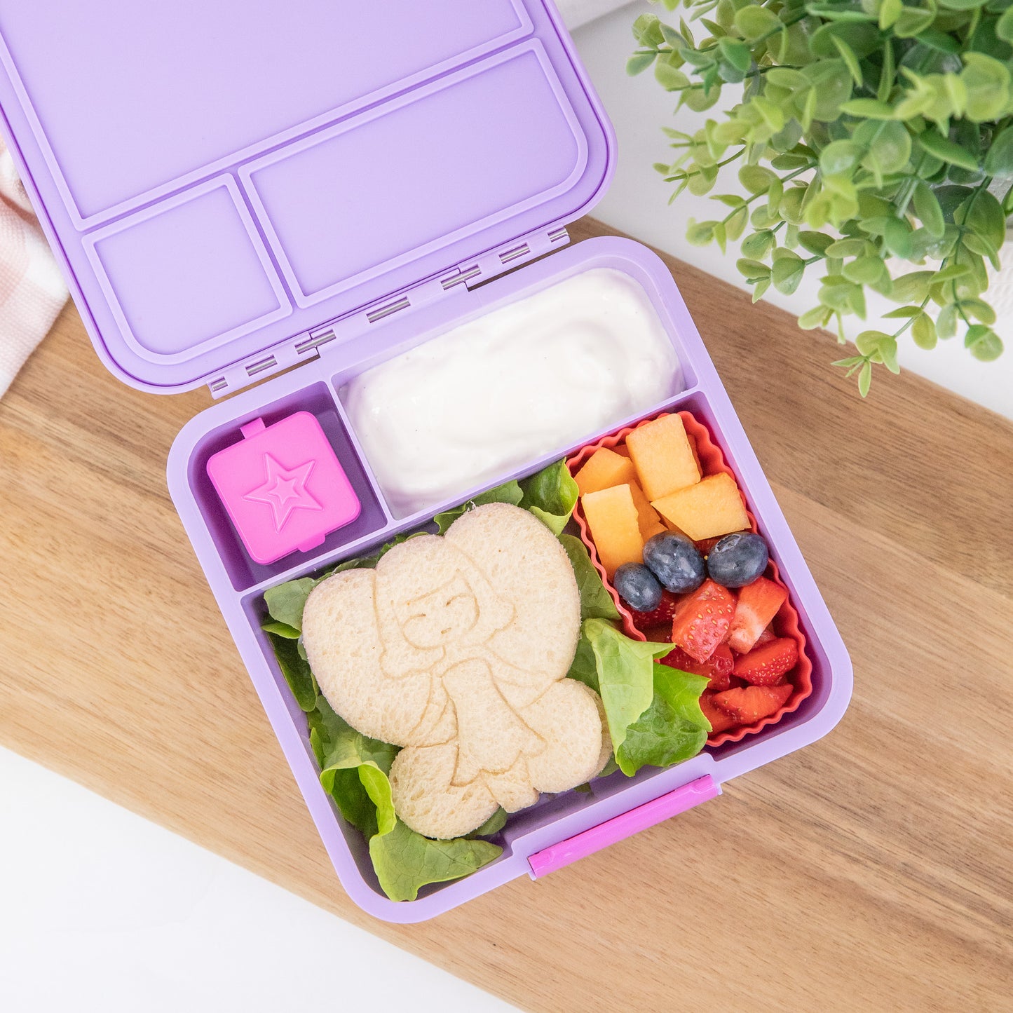 MontiiCo Bento Three Lunchbox - Rainbow Roller