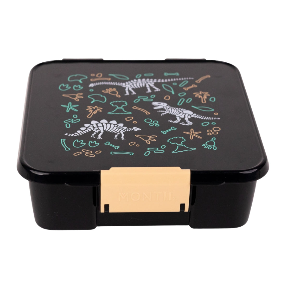 MontiiCo Bento Three Lunchbox - Dinosaur Land