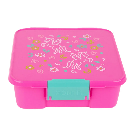 MontiiCo Bento Three Lunchbox - Unicorn Magic