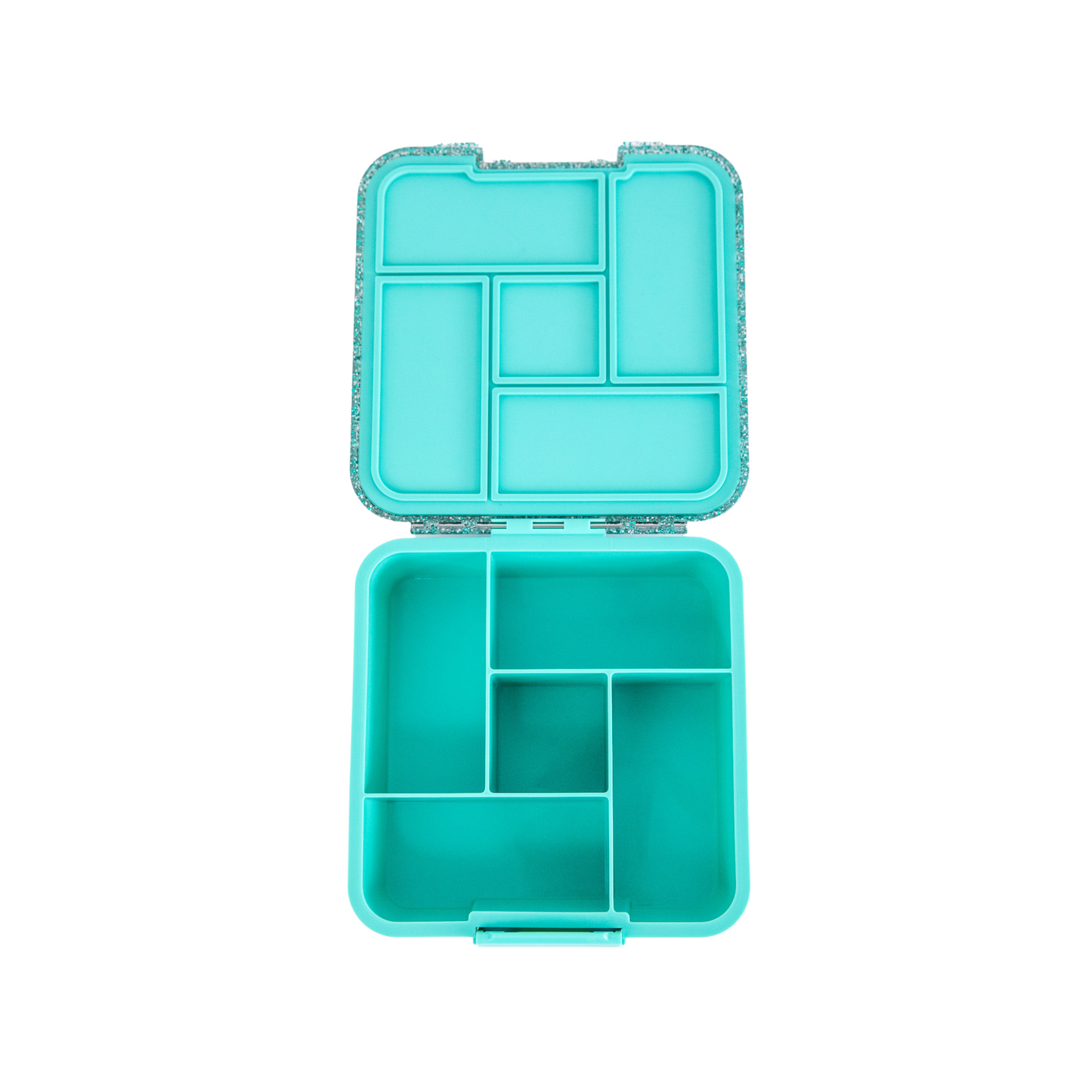 MontiiCo Bento Five Lunchbox - Turquoise Glitter