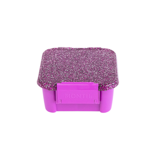 MontiiCo Bento Two Snack Box - Magenta Glitter