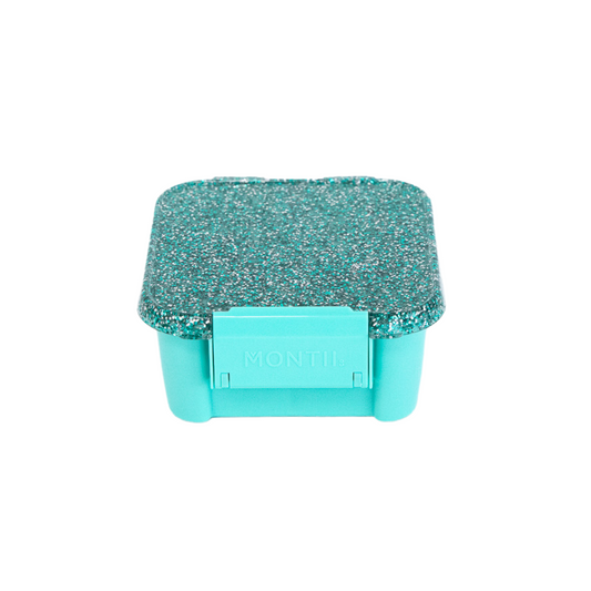 MontiiCo Bento Two Snack Box - Turquoise Glitter