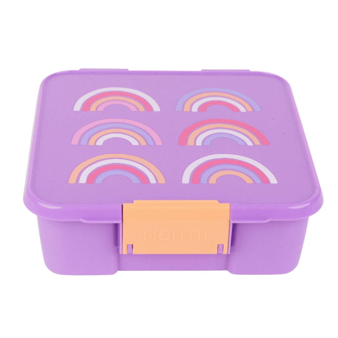 MontiiCo Bento Three Lunchbox - Rainbow Roller