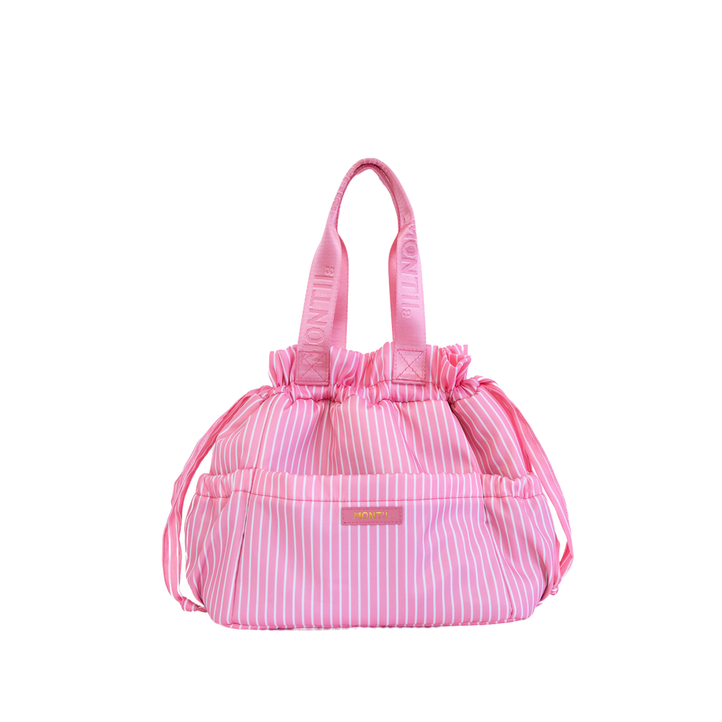 MontiiCo Insulated Lunch Tote Bag - Candy Stripe Camellia *PREORDER*