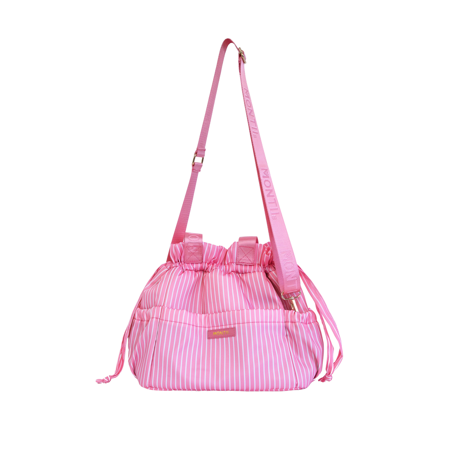 MontiiCo Insulated Lunch Tote Bag - Candy Stripe Camellia *PREORDER*