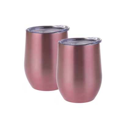 Oasis 330ml Stainless Steel Insulated Wine Tumblers Gift Set (2 Pack) - Assorted Colours