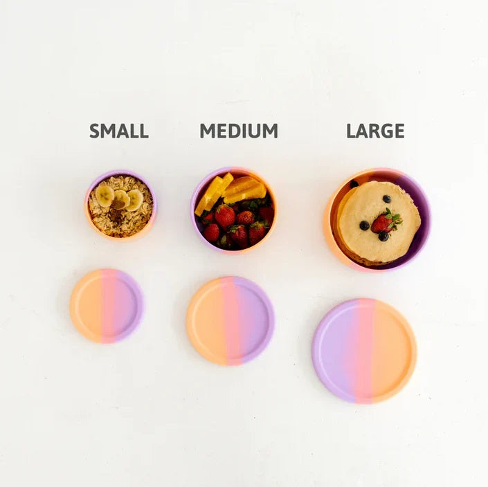 The Zero Waste People Silicone Large Round Container - Assorted Colours