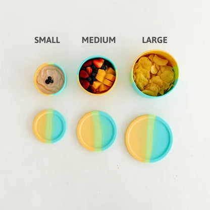 The Zero Waste People Silicone Small Round Container - Assorted Colours