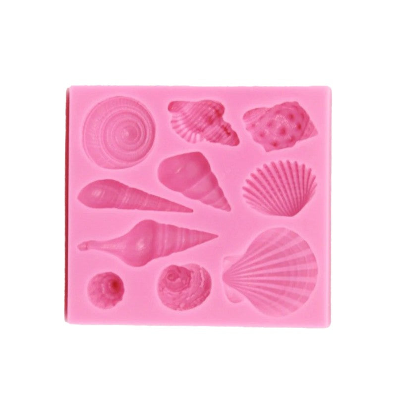 Mini Silicone Mould - Realistic Assorted Shells