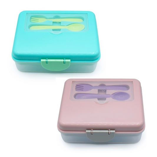 Melii Two Tier Bento Box - Assorted Colours